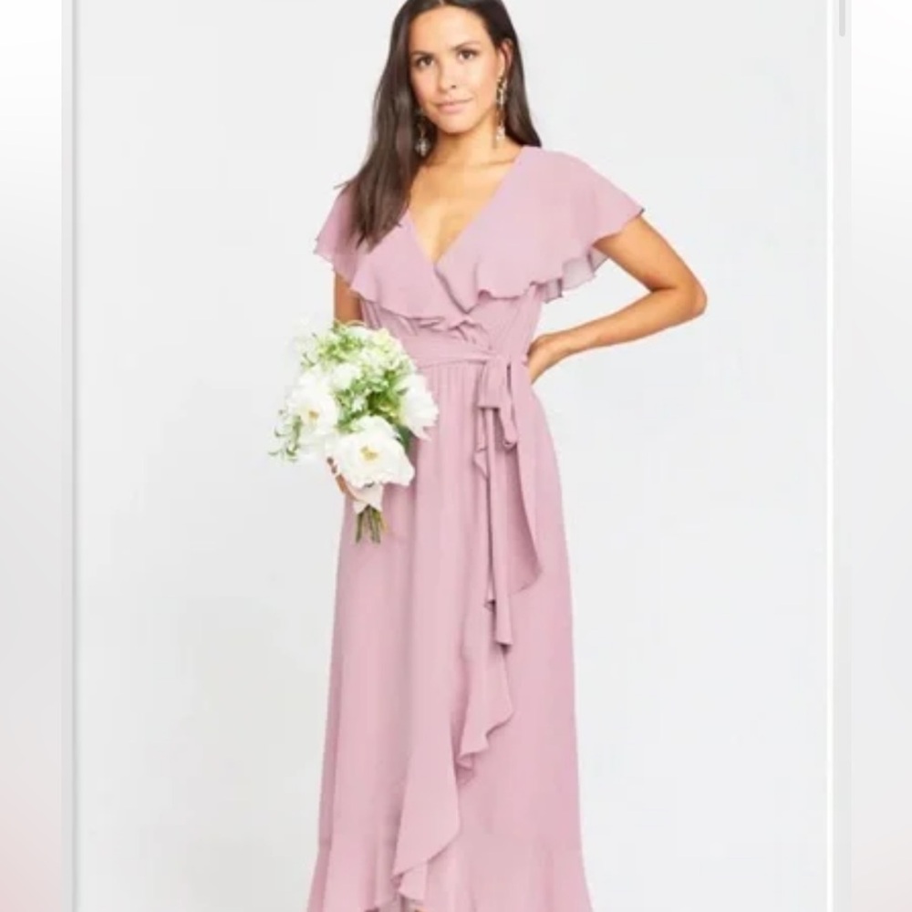 Show Me Your MuMu Dusty Rose Wrap Dress PLUS SIZE